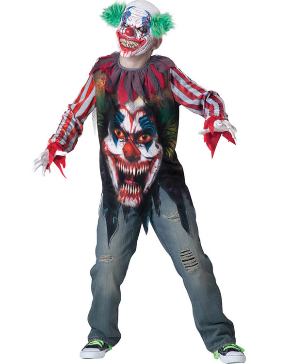 Big Top Terror Clown Boys Costume