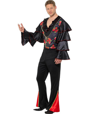 Black and Red Flamenco Mens Costume