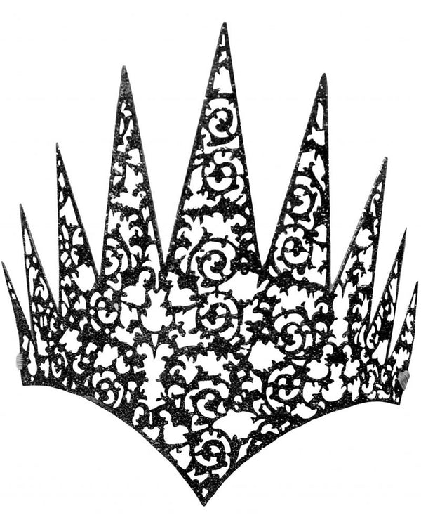 Black Die Cut Face Crown