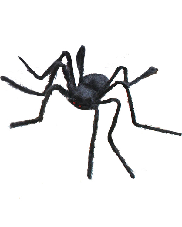 Black Hairy Spider with Posable Legs 1m