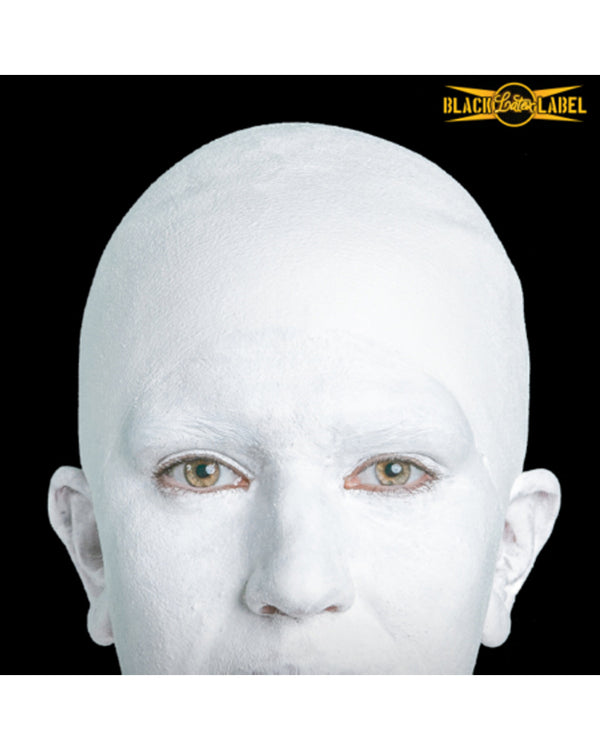 Black Label White Bald Cap