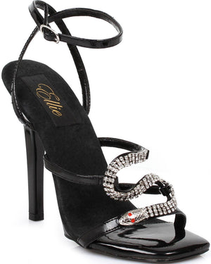 Black Snake Heel Deluxe Womens Shoes