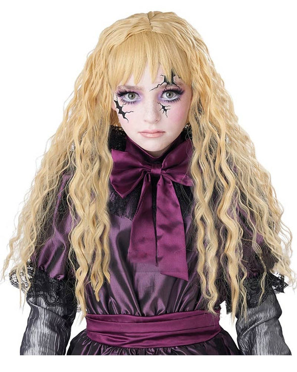 Creepy Doll Long Blonde Wig