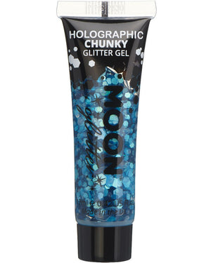 Blue Chunky Holographic Body Glitter Gel 12ml