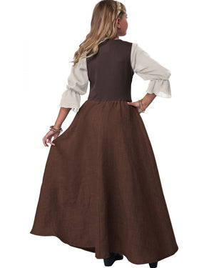 Brown Renaissance Faire Dress Girls Costume