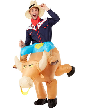 Bull Rider Inflatable Adult Costume