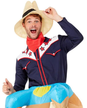 Bull Rider Inflatable Adult Costume