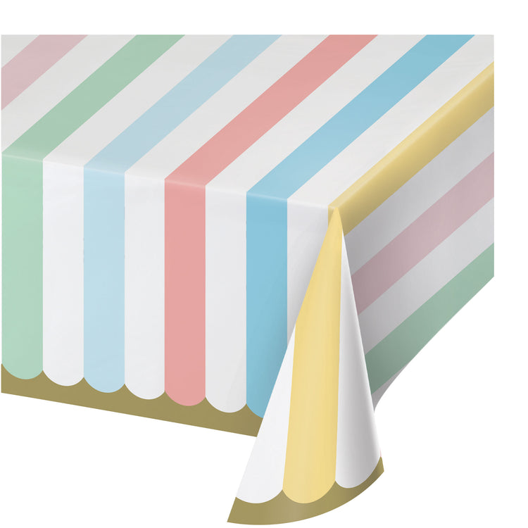 Pastel Celebrations Tablecover Paper 137cm x 259cm