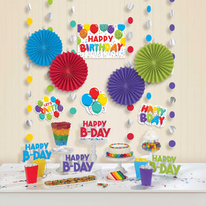 Birthday Celebration Room Decorating Kit Pack of 18