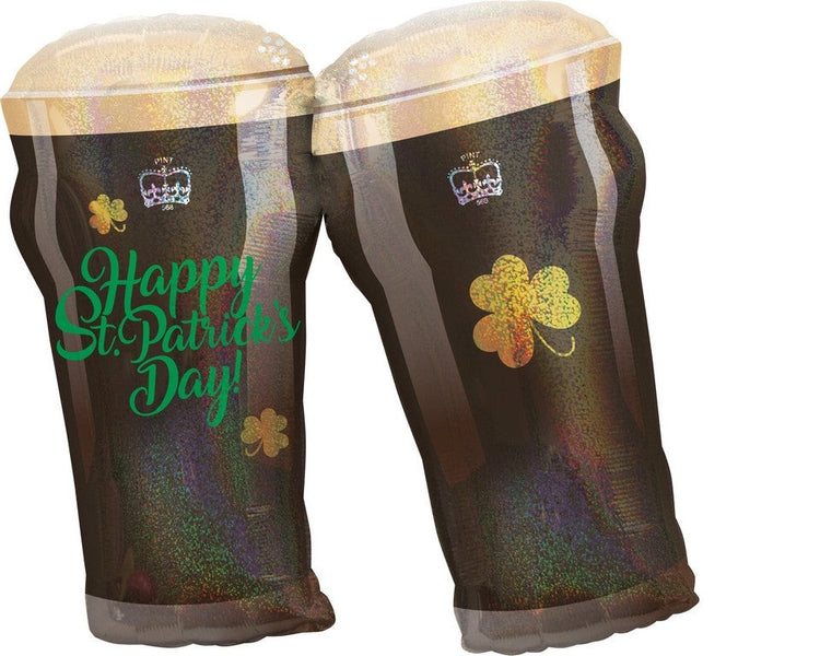 SuperShape XL Happy St Patrick's Day Beer Glasses P35