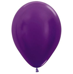 Sempertex 30cm Metallic Purple Violet Latex Balloons 551 - 50PK