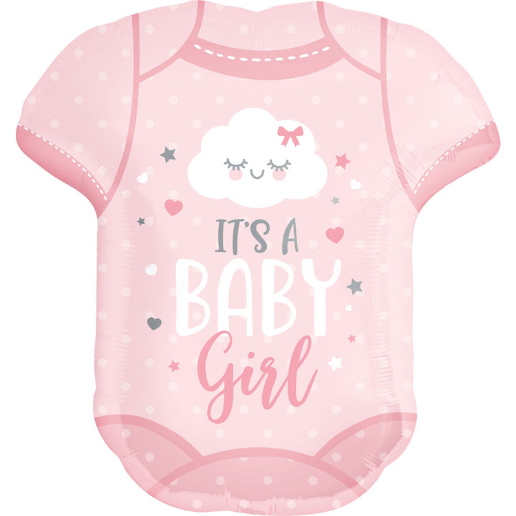 SuperShape It's a Baby Girl Onesie P35 Balloon