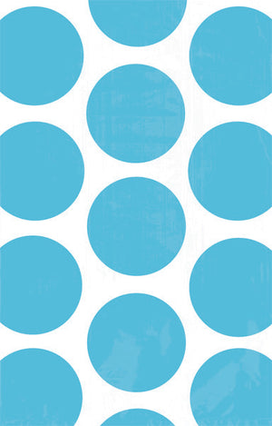 Paper Bag Polka Dot Caribbean Blue Pack of 10