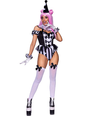 Captivating Circus Clown Womens Costume