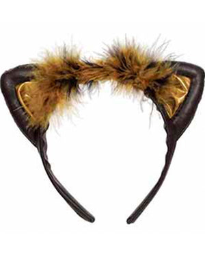 Cat Ears Black and Brown Headband