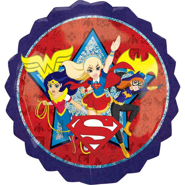 SuperShape Holographic DC Superhero Girls P38 Balloon