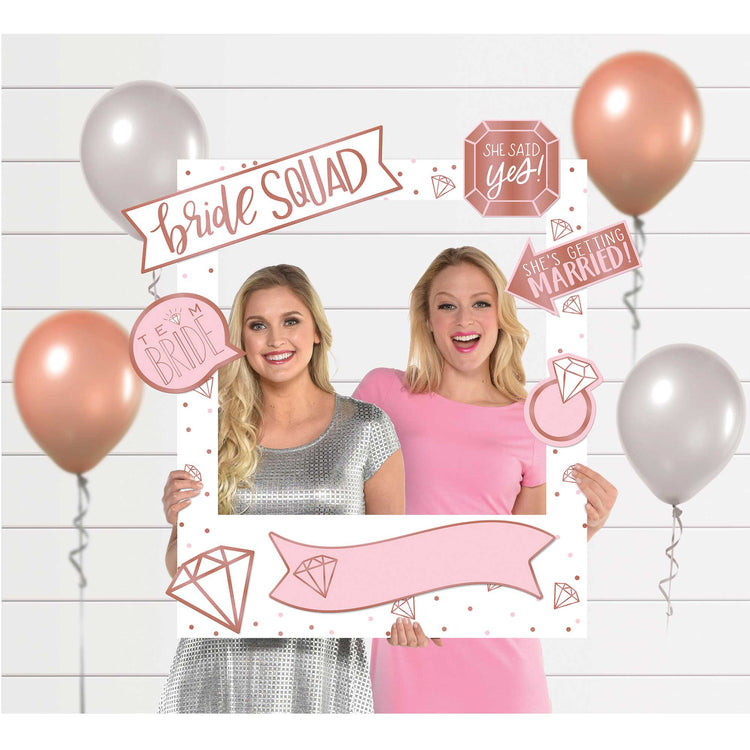 Blush Wedding Giant Customisable Photo Frame with Props Kit Pack of 15