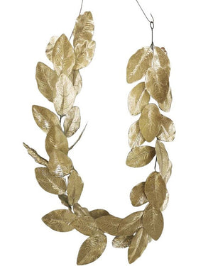 Champagne Artificial Leaf Christmas Wreath 1.2m