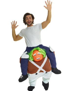 Chocolate Factory Worker Piggyback Adult Costume