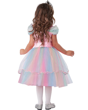 Colourful Rainbow Princess Toddler Girls Costume