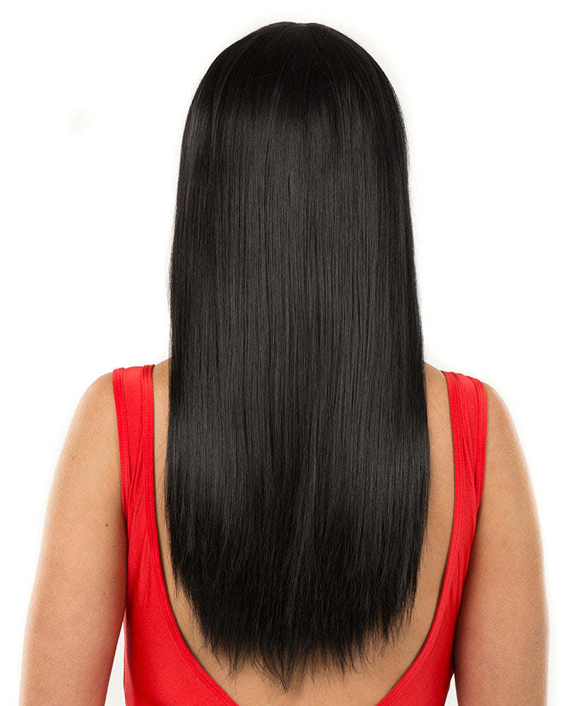 Fashion Deluxe Black Long Wig