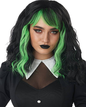 Cute N Crafty Short Green Wig