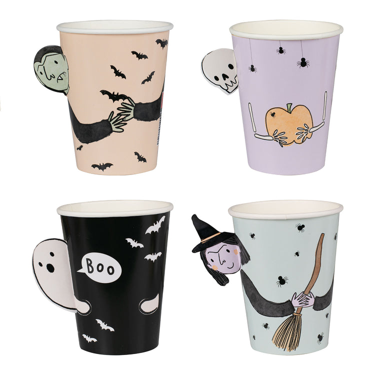 Boo Crew Character Halloween Paper Party Cups Pack of 8