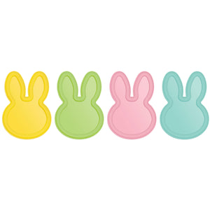 Easter Bunny Shaped Melamine Plates Pack of 4