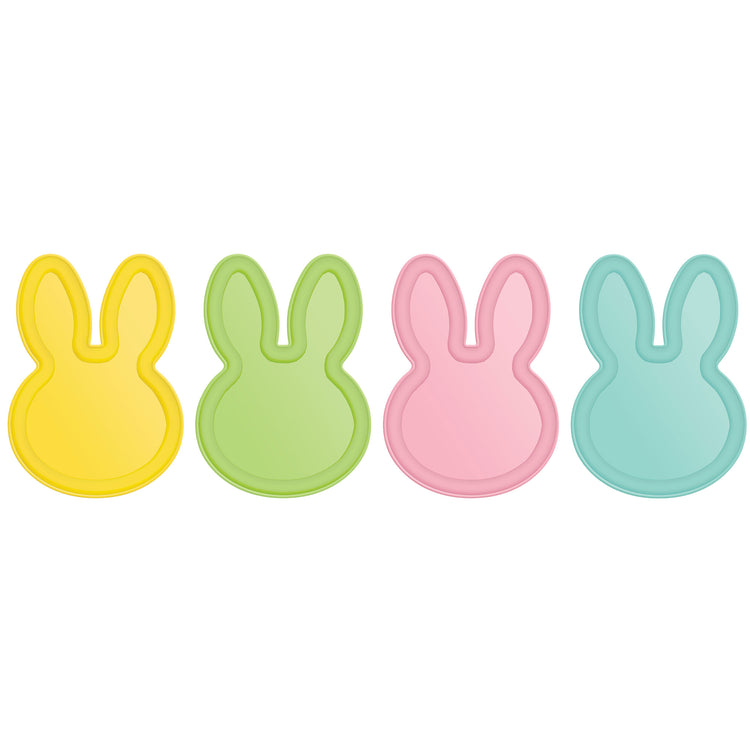 Easter Bunny Shaped Melamine Plates Pack of 4