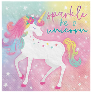 Enchanted Unicorn Lunch Napkins Pack of 16