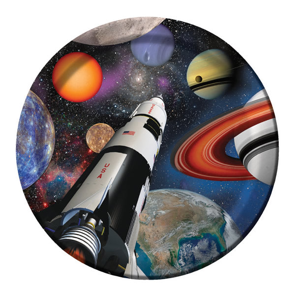 Space Blast 23cm Party Plates Pack of 8