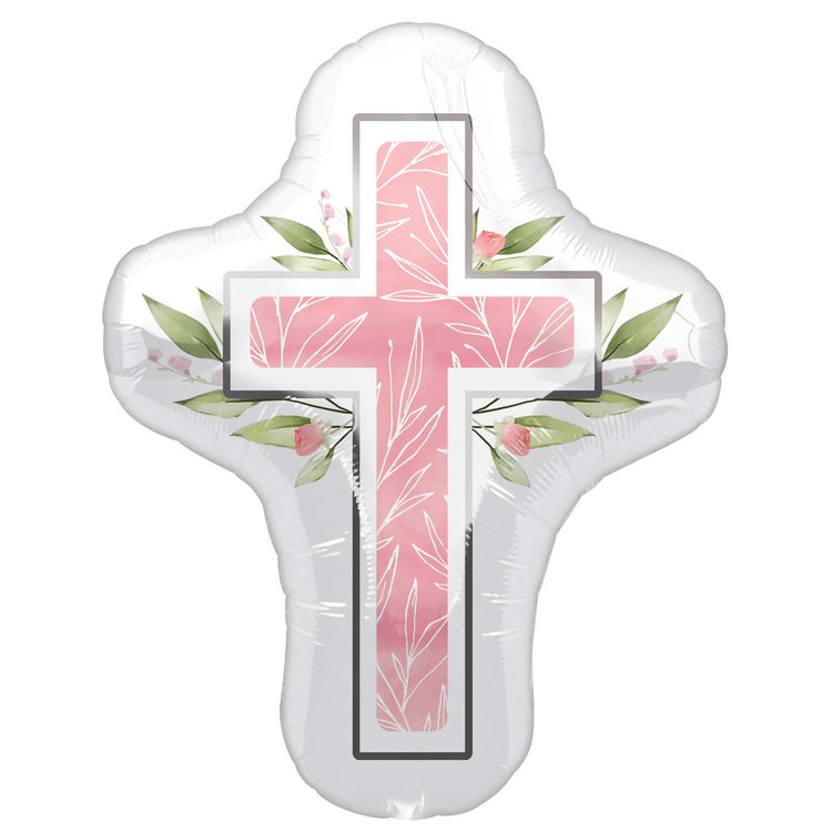 SuperShape XL My First Communion Pink Balloon