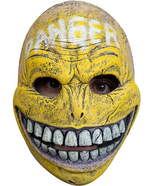 Danger Smiley Glow in the Dark Deluxe Half Mask