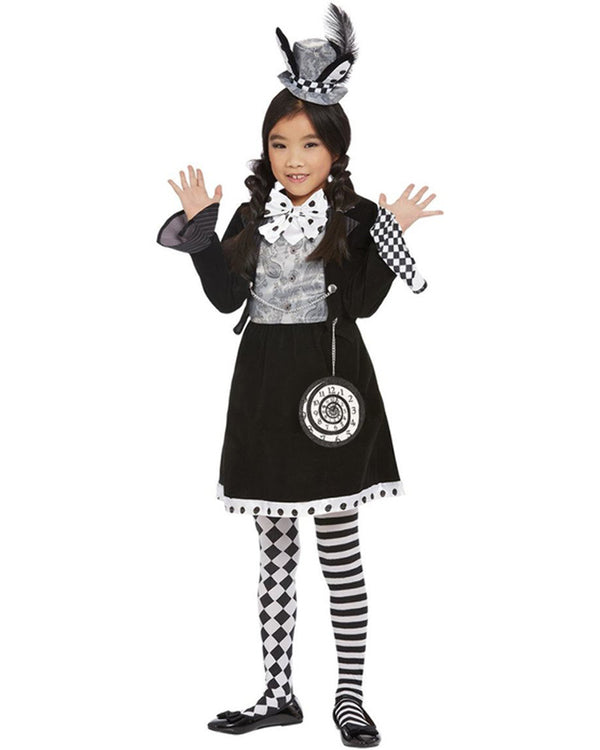 Dark Mad Hatter Girls Costume