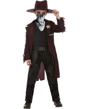 Dark Spirit Western Cowboy Deluxe Boys Costume