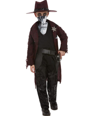 Dark Spirit Western Cowboy Deluxe Boys Costume