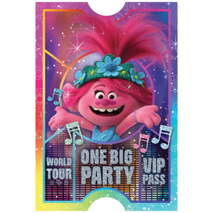 Trolls World Tour Postcard Invitations Pack of 8