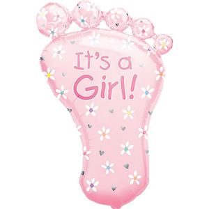 SuperShape XL It's A Girl Foot P35 Balloon