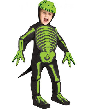 Green Dino Bones Toddler Costume