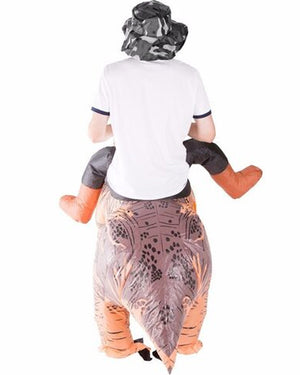 Dinosaur Ride On Inflatable Adult Costume