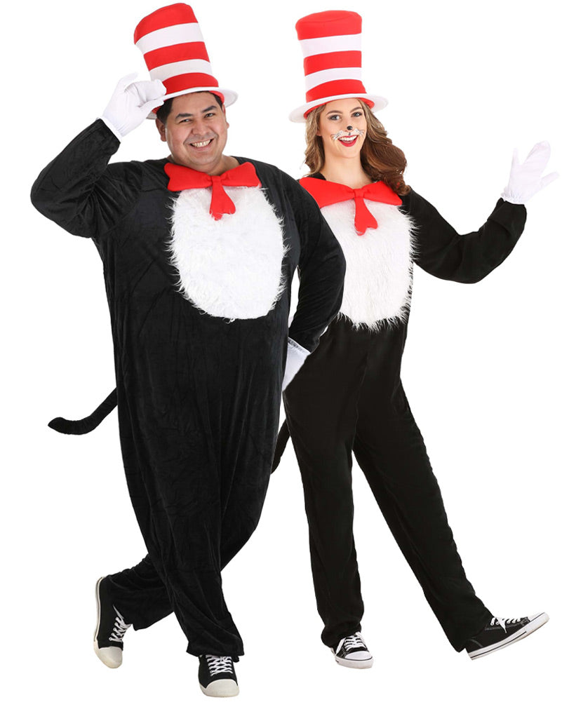 Dr Seuss The Cat in the Hat Deluxe Adult Plus Size Costume