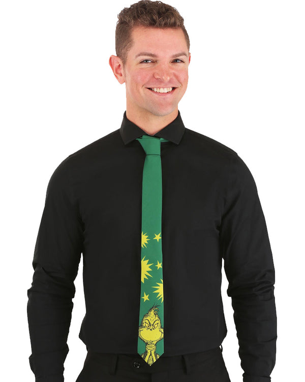 Dr Seuss The Grinch Character Deluxe Necktie