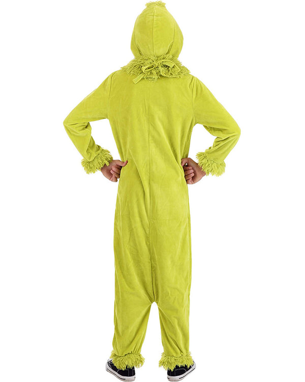 Dr Seuss The Grinch Deluxe Jumpsuit Kids Costume