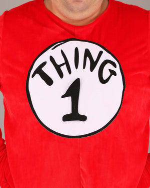 Dr Seuss Thing 1 and 2 Deluxe Adult Plus Size Costume