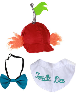 Alice in Wonderland Tweedle Dee and Tweedle Dum Deluxe Hat and Collar