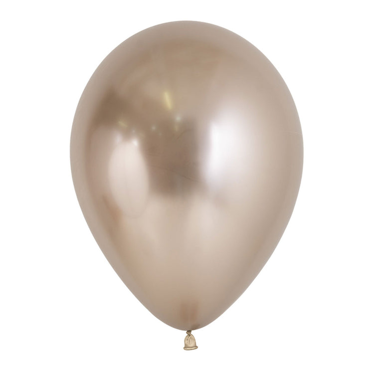 Sempertex 30cm Metallic Reflex Champagne Latex Balloons 971 - 100PK