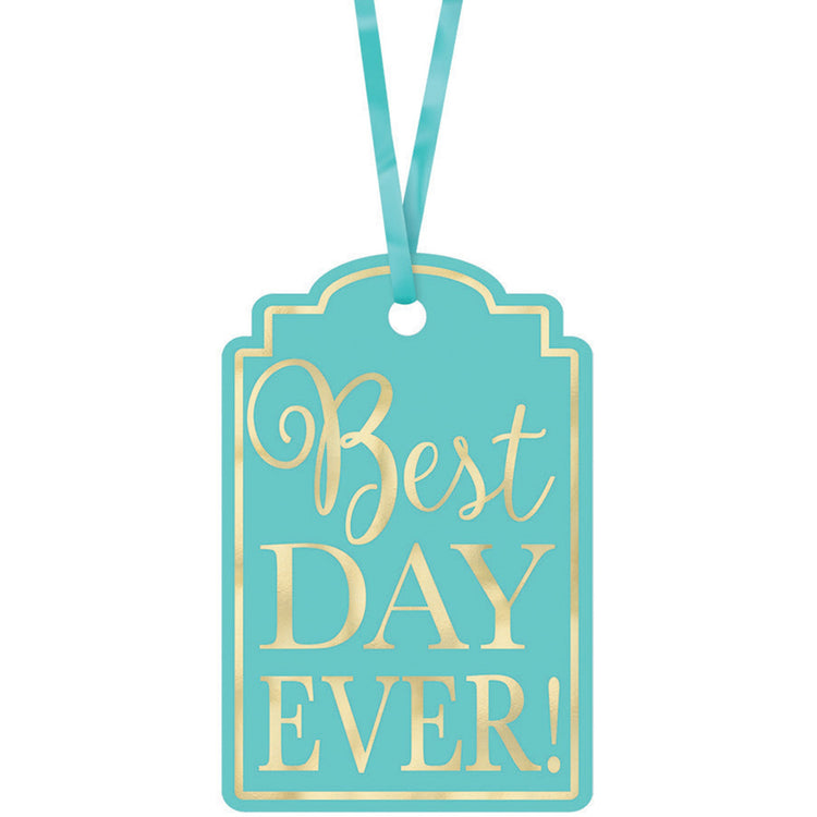 Best Day Ever Printed Tags - Robins-egg Blue Pack of 25