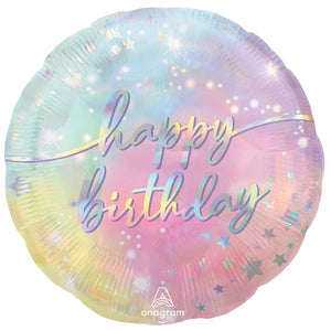 45cm Standard HX Luminous Happy Birthday S40 Balloon