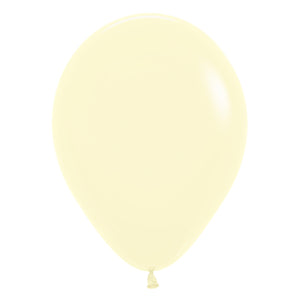 Sempertex 30cm Pastel Matte Yellow Latex Balloons 620 - 50PK