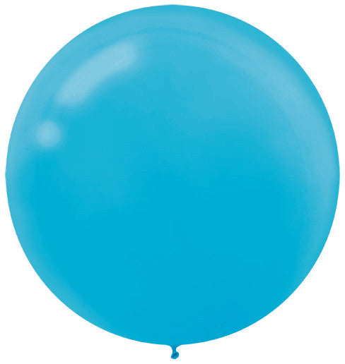 Latex Balloons 60cm 4 Pack Caribbean Blue Pack of 4